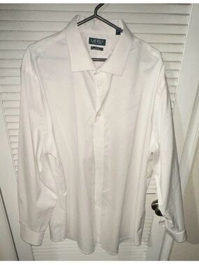 Ralph Lauren White Men’s Dress Shirt - Point Collar